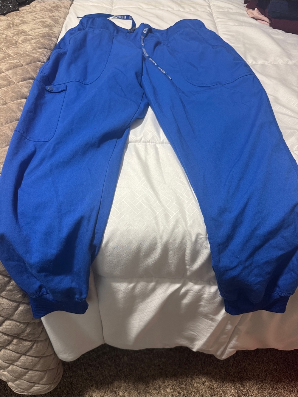 Med Couture Royal Blue Jogger Scrub pants